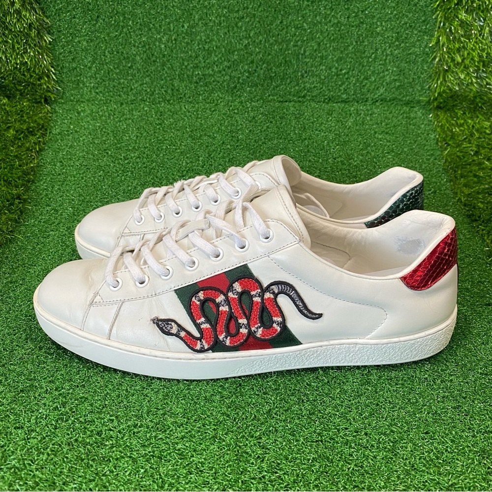 Gucci Men's Ace Embroidered 'Snake' Sz 10.5
๐๐ no shoe insoles๐๐ - Picture 6 of 12